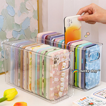 Transparent mobile phone shell storage box ins Dormitory Debris finishing Desktop Student acrylic remote control Containing Theaizer