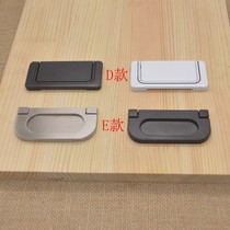 Drawer door dark handle European invisible surface mounted flat cabinet Wardrobe door handle Black simple cabinet pull 