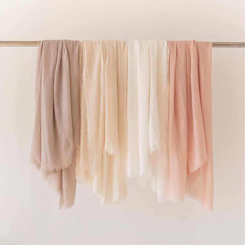 Deqing Fenghe Clothing Co., Ltd. Wool Blend Long Silk Scarf, Thin Spring/Summer Gauze Scarf, Windproof and Dustproof Outerwear