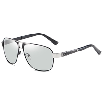 Day and night color changing sunglasses for men drivers polarized sunglasses square frame fishing glasses driving night vision goggles