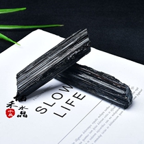 100 Wo crystal natural black Beatrite original stone pendulum tomarinine tourmaline original mineral stone ore specimen stone