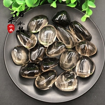 Natural tea crystal gravel large block original stone grain crystal racking magnet for Buddhist wind water stone fish tank flower pot bottle decoration