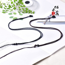 100 and crystal raw stone crystal pendant rope pendant rope braided rope male and female with necklace rope DIY accessories ornament