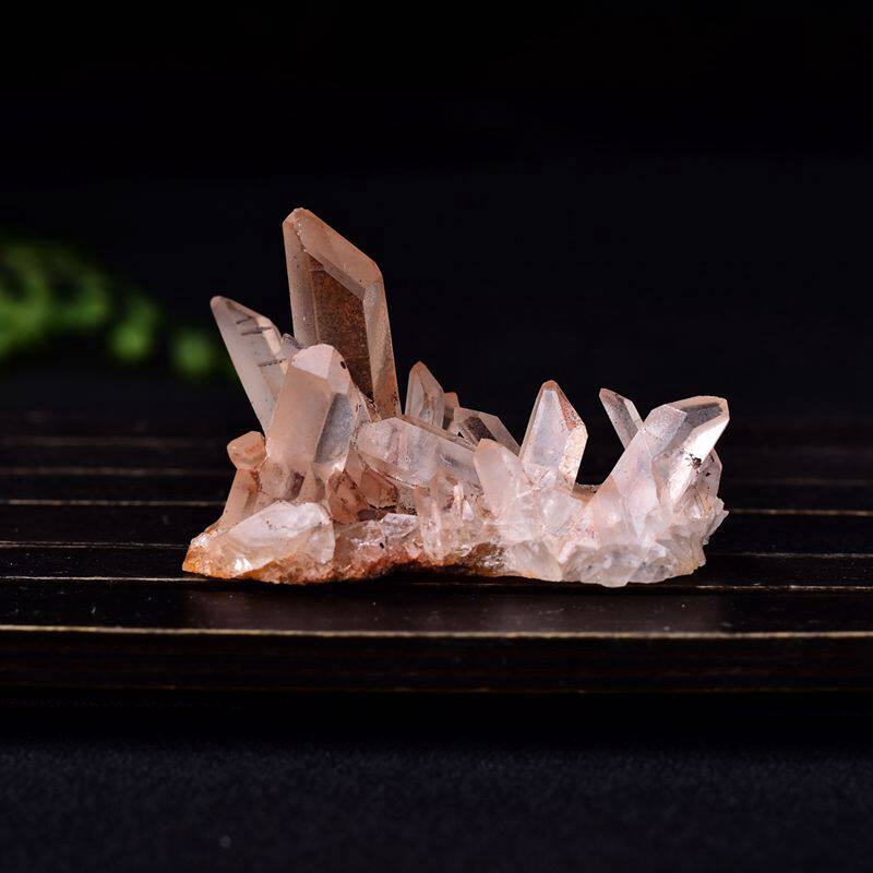 Natural white crystal crystal cluster original stone pendulum piece degaussing and purifying students Quiet Hearts Home Office Furnishing