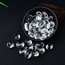 Natural white crystal small grain swinging piece super-good crystal fish tank flower-making hand chain degaussing purifying ore specimen