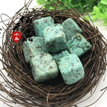 Natural African turquoise raw stone ornaments natural turquoise four square degaussing stone fish tank flower pot landscape decorative stone