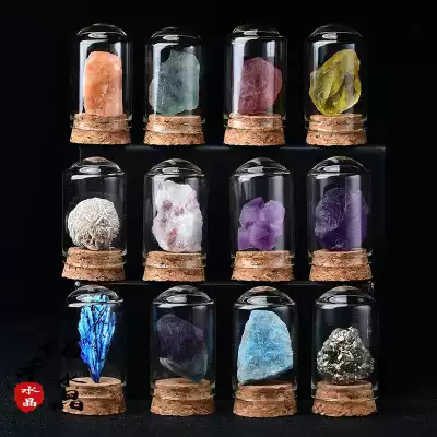 Natural Crystal ore specimen ornaments rock raw stone mineral crystal collection children's science teaching gift