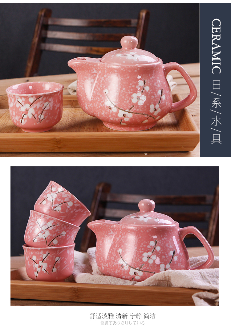 Creative ceramic tea set snowflakes glaze and wind restoring ancient ways kung fu tea brewing utensils 1 6 small teapot tea cups