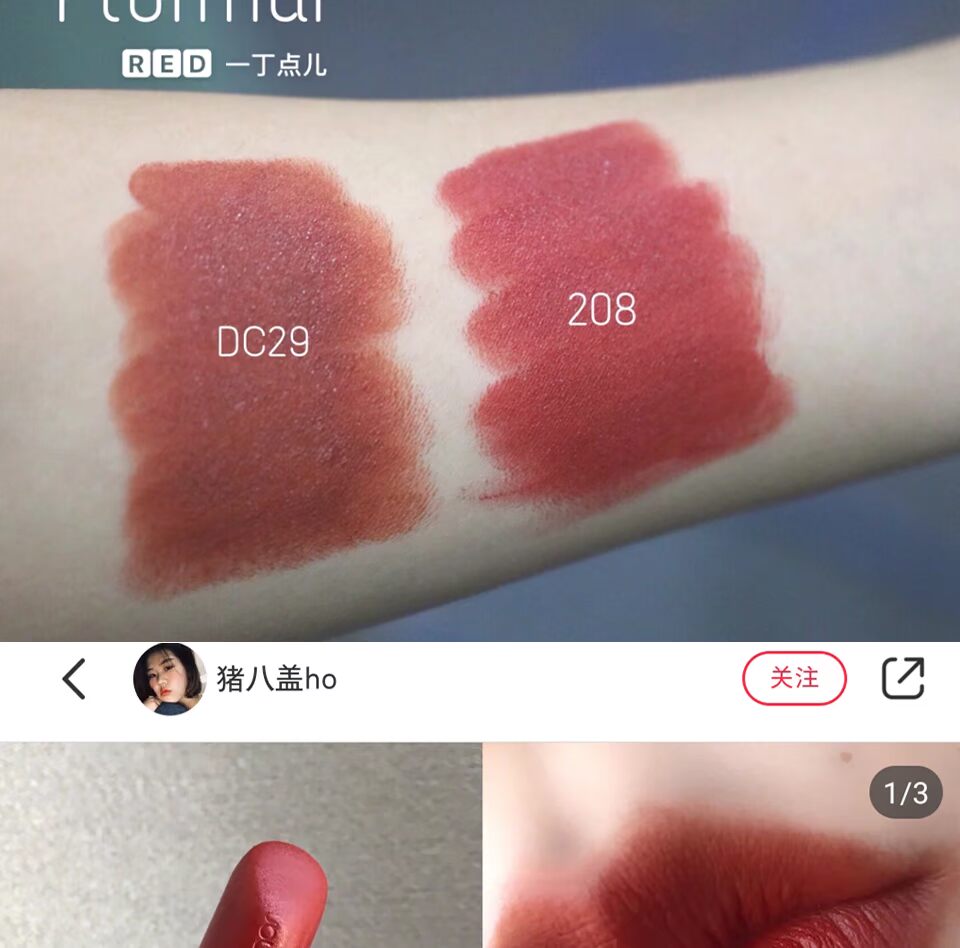 Son môi flormar Thổ Nhĩ Kỳ dc29 bẩn màu cam bí ngô màu đen ống 208 nhung mờ mờ vàng ống son môi - Son môi son môi cao cấp