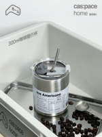 Оригинальный серебряный стакан, трубочка из нержавеющей стали, в американском стиле