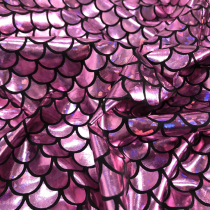 Dazzling laser fish scale bronzing gold elastic cloth spandex fabric mermaid stage performance decorative cloth swimsuit fabric