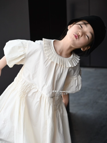 Длинная юбка, весенняя летняя одежда, детская одежда, французский стиль, яркий броский стиль