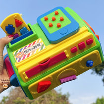 Japanese people baby finger exercise childrens baby toy table game house learning educational music CD player