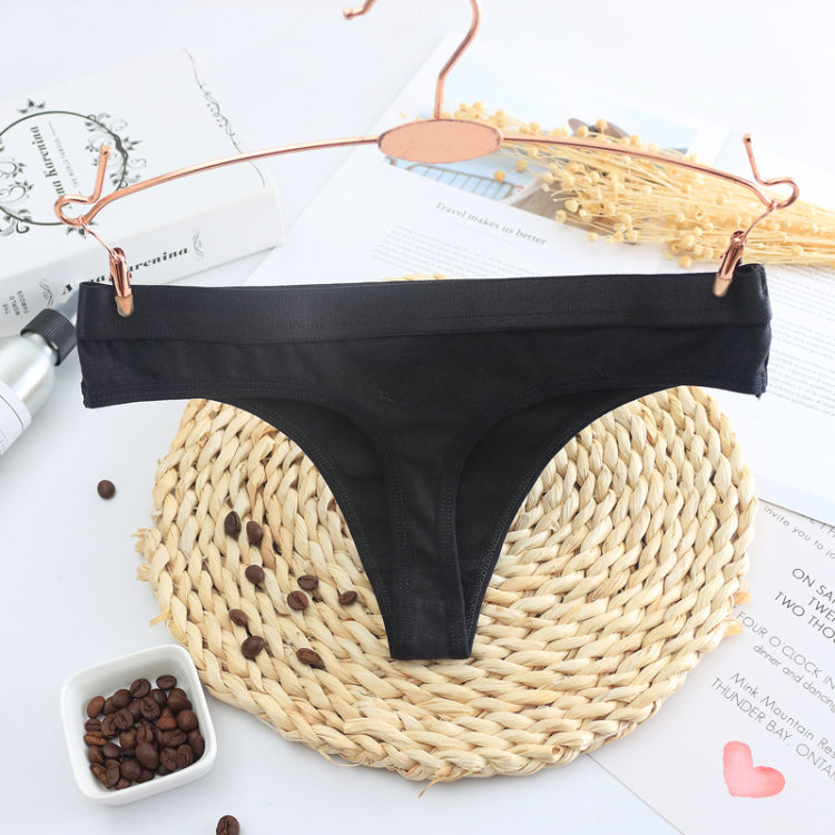 5 túi bông thong cám dỗ nóng sexy cô gái đồ lót đàn hồi ban nhạc thấp eo đồ lót JS6814