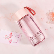 Cute casual Cup girl student with simple portable cup summer transparent water Cup space Cup leak-proof water bottle