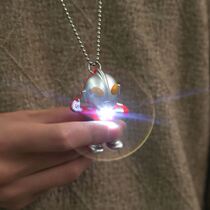 Superman Hanging Neck Pendant Childrens Toy Creative Ottman Toy Necklace Pendant Glowing Vocable Birthday Gift