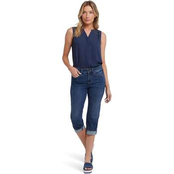 Nydj slim and slim high waist straight-leg pants stretch-comfortable breathable casual pants