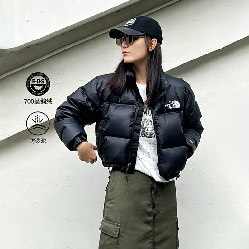 Thenorthface Icon Series Women's Nuptse Short High-Waisted Water-Repellent Goose down Jacket 5Gge Thenorthface Icon Series Women's Nuptse Short High-Waisted Water-Repellent Goose down Jacket 5Gge