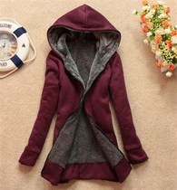 Women winter warmth hooded sweater cotton jacket ladies coat