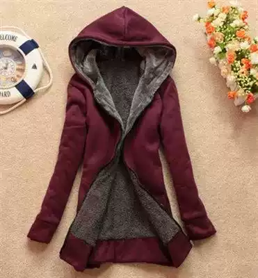 Women winter warmth hooded sweater cotton jacket ladies coat