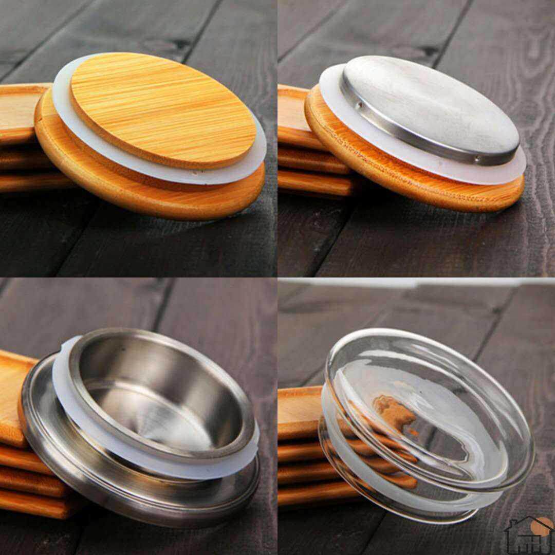 Tea can lid accessories metal cold kettle kettle water cup storage bamboo 304 stainless steel kettle cold kettle small tea