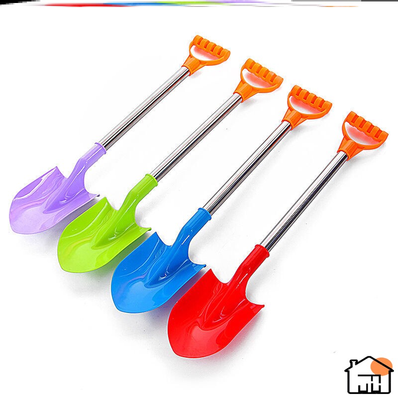 Beach shovel children's thickened and durable large toy stainless steel to play with mud and snow tools stall hot selling personality