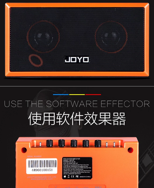 JOYO Zhuo Le TOP-GT loa guitar điện để bàn 8W đa phương tiện kỹ thuật số Bluetooth sạc pin lithium - Loa loa