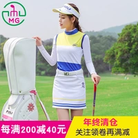 Mùa hè 2018 mới MEETGOLF quần áo golf nữ phù hợp với áo vest không tay áo ngắn váy 	mua túi đựng gậy golf