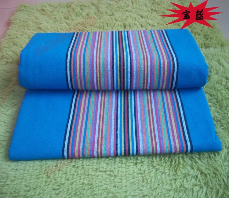 Tấm vải thô truyền thống cũ được bao phủ bởi bốn bộ dày gấp đôi sọc dày chăn che vỏ gối bông vải giải phóng mặt bằng - Khăn trải giường ga giường 1m2x2m