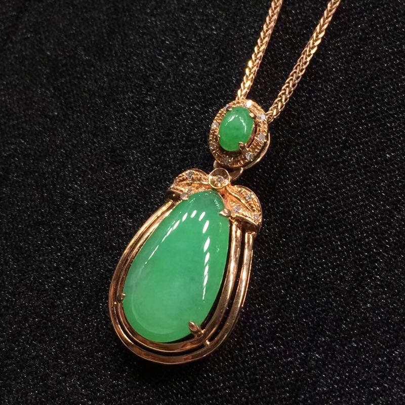 Wukong Ice Piaoyang Green Emerald A live broadcast it jewelry ball ball hero comb silver navel nail female year waist chain natal