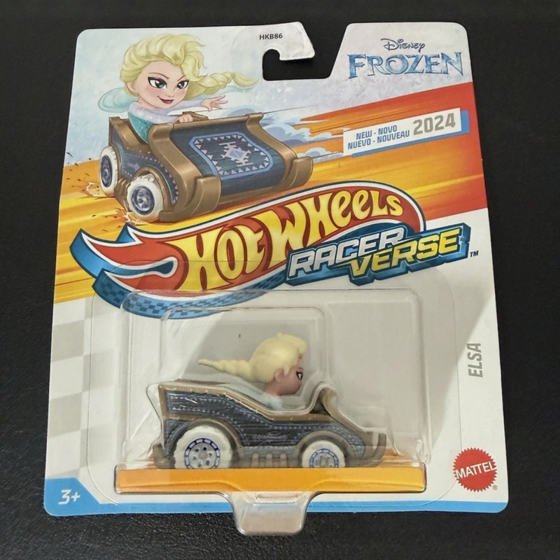1:64 Hot Wheels Disney Frozen Elsa Racer Verse Cartoon Animation Racing Car
