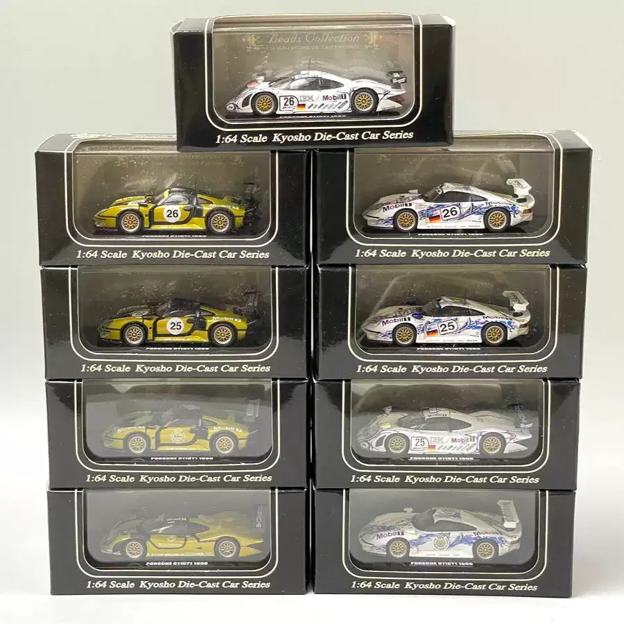 京商1:64保时捷911 GT1模型保时捷1997收藏模型汽车模型收藏品Kyosho