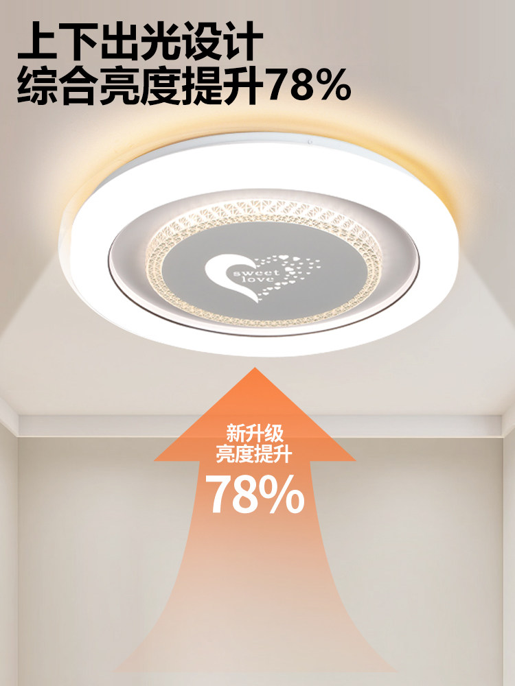 Master Bedroom Lamp 2026 New Model Led Ceiling Lamp Modern Simple Full Spectrum Eye Protection Children's Room Zhongshan Lighting Fixtures