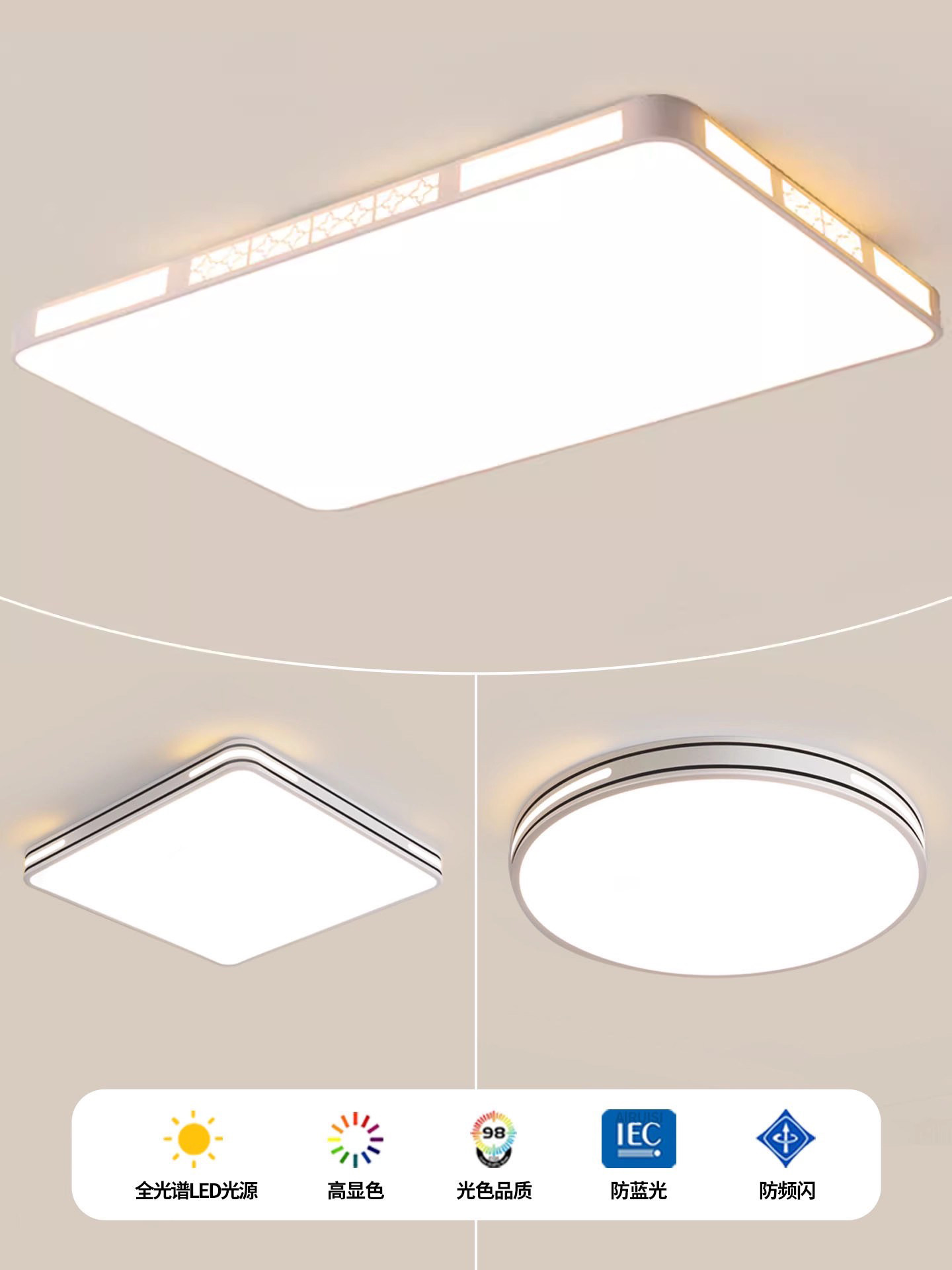 2025 New Model Living Room Ceiling Light Led Lighting Fixture for Home Master Bedroom Chandelier Modern Simple and Elegant Zhongshan