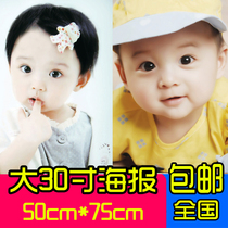 Doll pictures Baby pictures Wall stickers Baby posters prenatal education hanging paintings Doll stickers Wedding room dragon and twin portraits