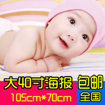 Baby poster photo pictorial Cute baby boy portrait pregnant women preparing for pregnancy and prenatal education pictures large-size wall sticker photos