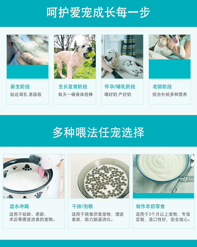 Wei Shi dog sữa dê bột chó con chó con mèo sữa bột chó con chó con gấu bông lông vàng mang thai cho con bú - Cat / Dog Health bổ sung sữa dành cho mèo con