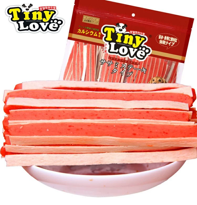 Pet Snacks TinyLove Dog Snacks Chicken Squid Sandwich 680g Beauty Teddy Golden Hair - Đồ ăn vặt cho chó