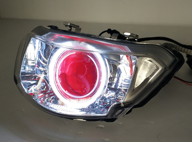 Xe máy đèn xenon mới tế bào thế hệ thứ hai Qiao Qiao Lin tế bào đèn pha lắp ráp nâng cấp biển Q5 ​​ống kính 5 đèn xe wave