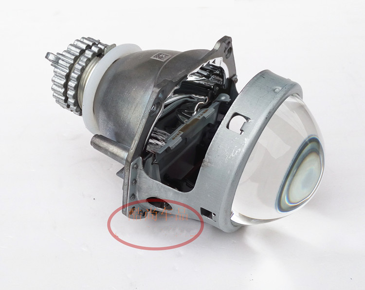 Xe máy 3 inch đôi ống kính không phá hủy cài đặt biển 5Q5 ống kính mắt thiên thần đèn xenon mắt cá đèn điện đèn pha led xe máy 35w	