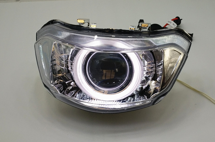 Xe máy đèn xenon mới tế bào thế hệ thứ hai Qiao Qiao Lin tế bào đèn pha lắp ráp nâng cấp biển Q5 ​​ống kính 5 đèn xe wave