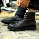 2996 Shark Tooth Short Face Boots Men's Retro Goodyear Tea Core First Layer Cowhide Versatile Trendy Motorcycle Boots