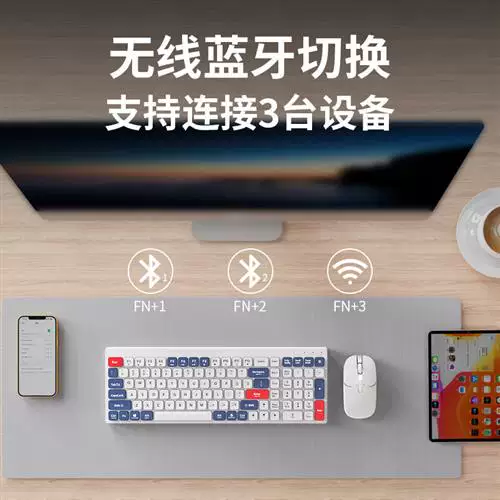 Беспроводная клавиатура, мышь, комплект зарядки для офиса, bluetooth