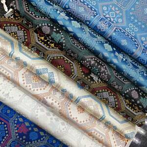 Guangxi Zhuang Brocade Dragon Pattern Ethnic Style Jacquard Fabric Refrigerator Magnet Embroidery DIY Jewelry Clothing V