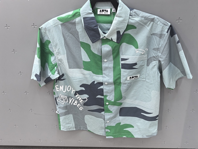[Same Style as Wang Yibo] Anta Trendy Short-Sleeved Shirt, Unisex Summer Casual Top 172628105