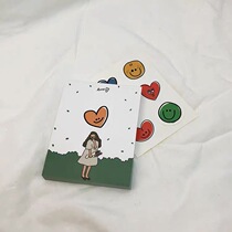 naiyoustore Korea mini ilust Retro Girl note sticky sticky no sticky sold out