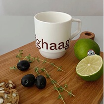 naiyoustore Korean designer brand haag ceramic mark cup coffee cup