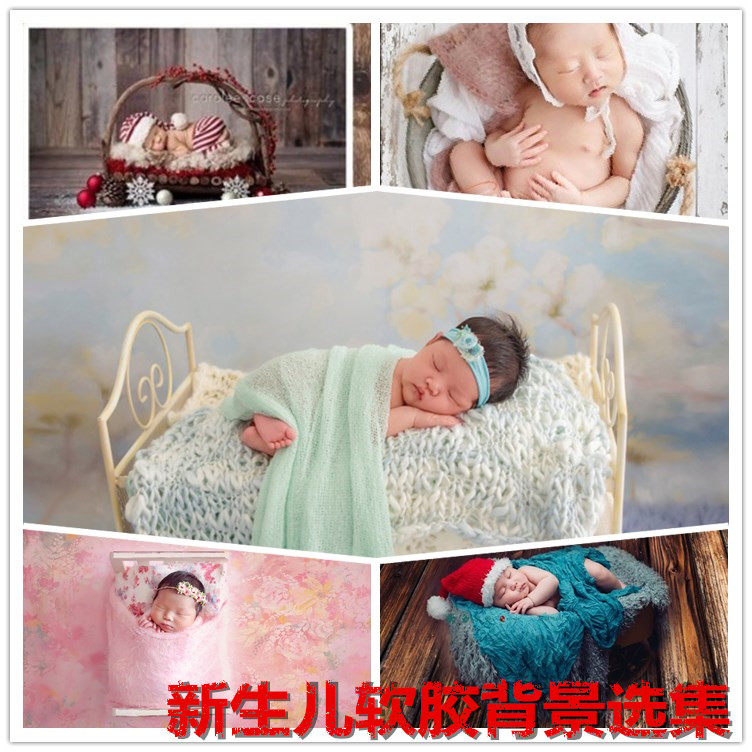 New product thicker photography photography background baby baby baby baby bao hundred days to take picture background blanket