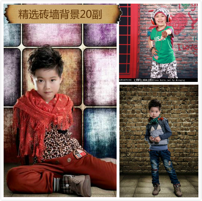 Dilapidated Brick Wall Wedding photography Photography background lovers Write a true picture of children's photography background photo background