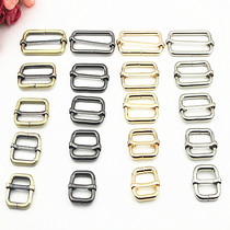 Bag 5 gold accessories bag with adjustment buckle square buckle metal buckle iron pull heart needle buckle square pull heart needle buckle